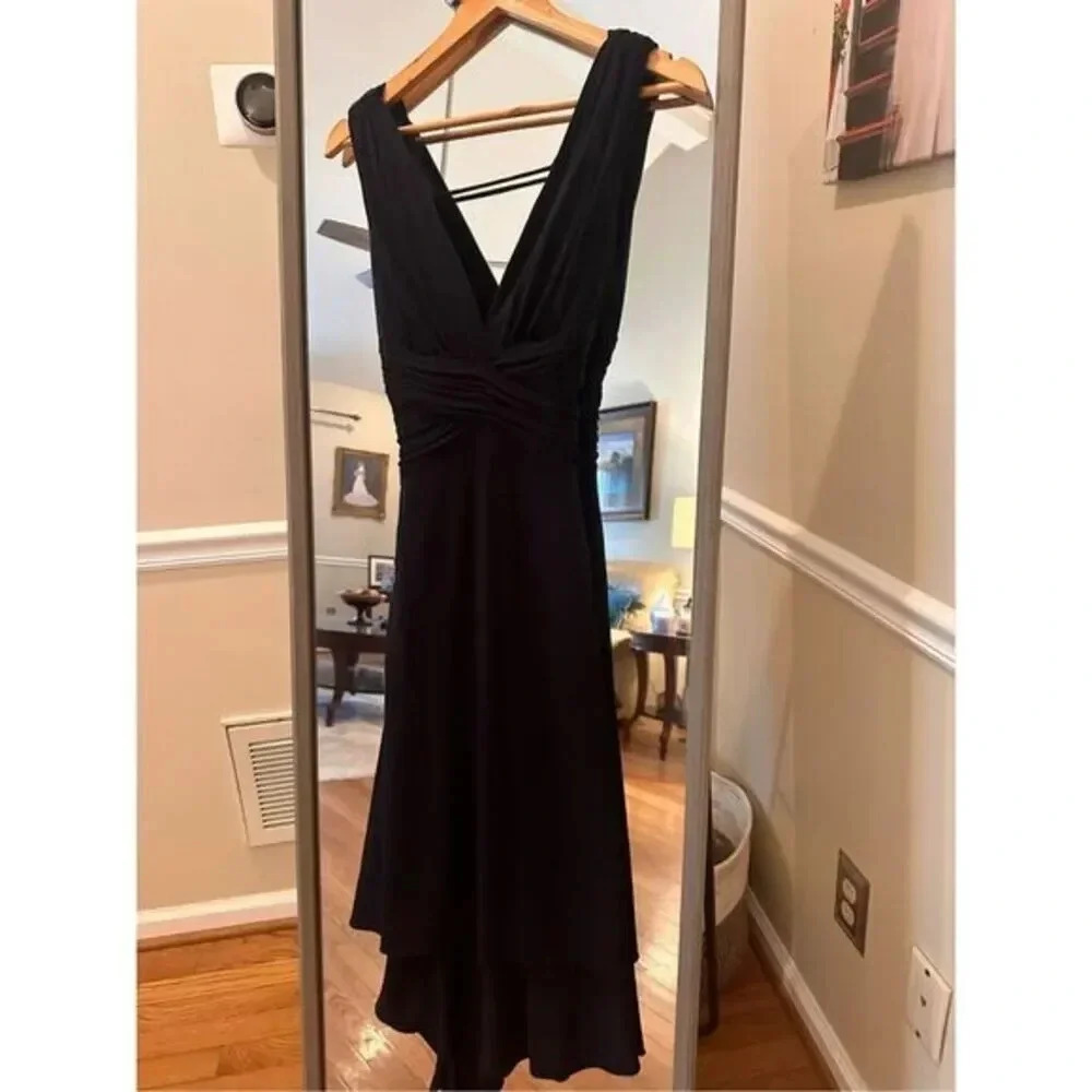 Laundry by Shelli Segal Black Sleeveless Dress Size 4